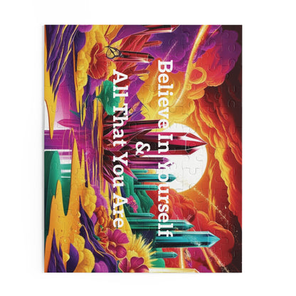 "Believe In Yourself & All That You Are" - Vibrant & Colorful Inspiring Puzzle - (120, 252, 500-Piece)
